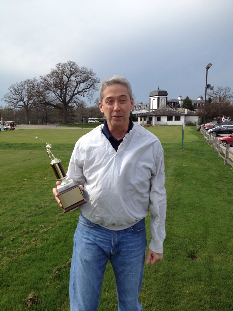 Mike Butler with the RGL Presidents Cup Trophy